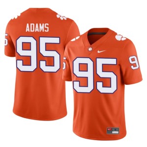 Orange Amare Adams Men's College Football Clemson Tigers Embroidery #95 Jersey 454451-774