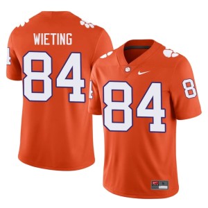 Orange College Football #84 Clemson Tigers Avery Wieting Limited Men's Jerseys 792212-906