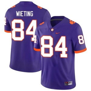 Purple College Football Men's CFP Champs Avery Wieting #84 Player Jersey 285042-765