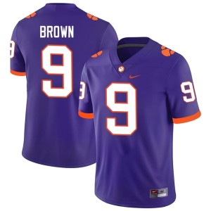 Purple Men Clemson National Championship Replica College Football Colson Brown #9 Jerseys 219385-373