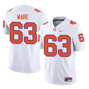 White Embroidery Easton Ware CFP Champs College Football Men #63 Jersey 927272-532