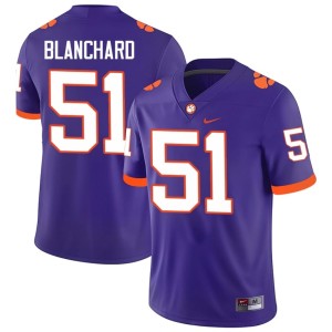Purple #51 CU Stitched Men Gavin Blanchard College Football Jerseys 146353-914