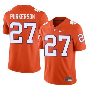 Orange College Football Men's Official Jack Purkerson #27 Tigers Jerseys 199678-988