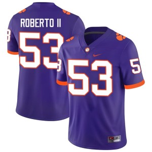 Purple Joseph Roberto II College Football #53 Clemson University Tigers NCAA Mens Jerseys 159921-382