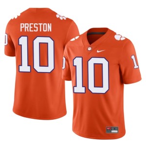 Orange Clemson Tigers #10 Men Juju Preston Alumni College Football Jerseys 394775-393