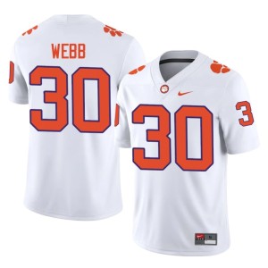White Kylen Webb College Football Tiger Town #30 NCAA Men's Jerseys 812657-451