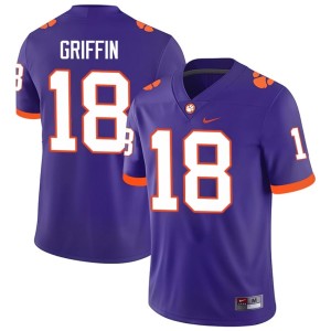 Purple Men's NCAA College Football #18 Kylon Griffin CFP Champs Jersey 871057-310