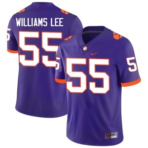 Purple Replica Clemson University College Football Makhi Williams Lee #55 Mens Jerseys 156850-715