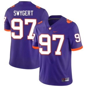 Purple University Clemson University College Football #97 Patrick Swygert Men Jersey 913530-827