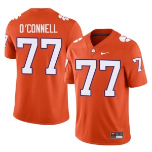 Orange #77 NCAA College Football Men Clemson University Tigers Ronan O'Connell Jersey 741877-822