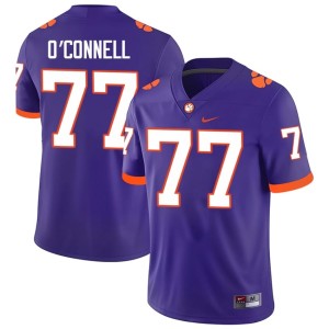Purple Clemson Tigers College Football #77 Men Alumni Ronan O'Connell Jersey 845093-401