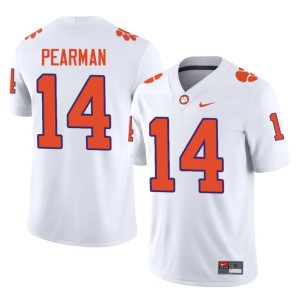 White Trent Pearman Men #14 CFP Champs College Football High School Jerseys 111738-703