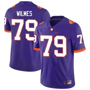 Purple Braden Wilmes #79 Clemson Tigers College Football Limited Mens Jerseys 607431-464