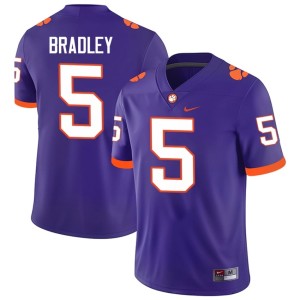 Purple Brock Bradley #5 Alumni College Football Men Tiger Town Jerseys 560294-650