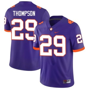Purple Men Champ Thompson College Football #29 2026-27 Clemson Tigers Jerseys 738410-658