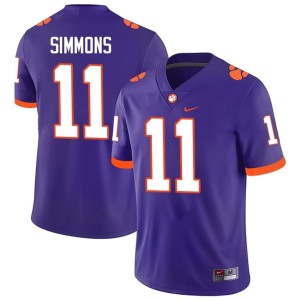 Purple Alumni Isaiah Simmons College Football Men Clemson University #11 Jersey 166197-416