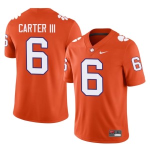 Orange Replica Jerome Carter III College Football Men Clemson Tigers #6 Jersey 376226-682