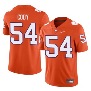Orange CU Men's NCAA Kam Cody College Football #54 Jerseys 380962-625
