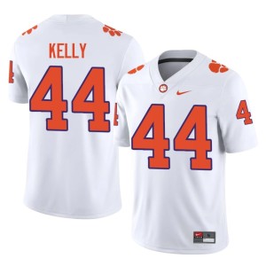 White University College Football Men's #44 Clemson Kourtney Kelly Jerseys 583999-359