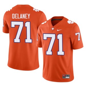 Orange University College Football Men's Leo Delaney Clemson University Tigers #71 Jerseys 533033-201
