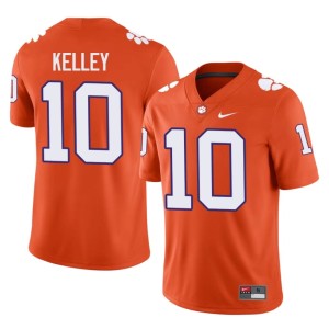 Orange Misun Kelley Clemson University College Football Men's Game #10 Jersey 650775-931