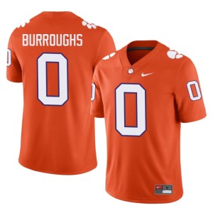 Orange College Football Game Tigers Men #0 Naeem Burroughs Jerseys 892225-123