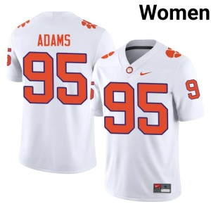 White CU Womens #95 Official Amare Adams College Football Jersey 395548-997