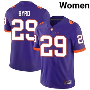 Purple #29 College Football Limited Women's Clemson University Tigers Chase Byrd Jersey 172145-126