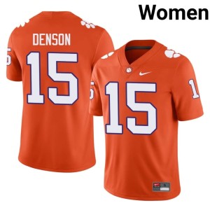 Orange Women's Tigers Chris Denson #15 2026-27 College Football Jerseys 742353-501
