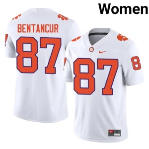 White Women #87 Player Tiger Town College Football Christian Bentancur Jerseys 344048-209