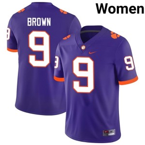 Purple College Football Women's Official #9 Colson Brown CU Jerseys 607680-353