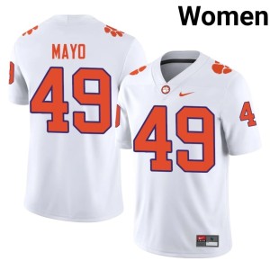 White College Football Darien Mayo Alumni Women's #49 Clemson National Championship Jersey 845619-124