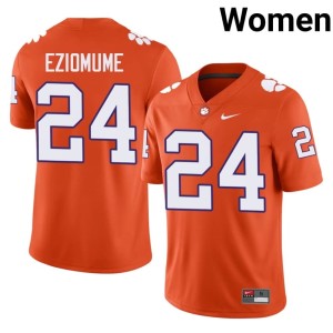 Orange Player Clemson University College Football David Eziomume #24 Womens Jersey 636702-779