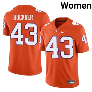 Orange Women College Football J.R. Buckner Official Tiger Town #43 Jerseys 159443-720