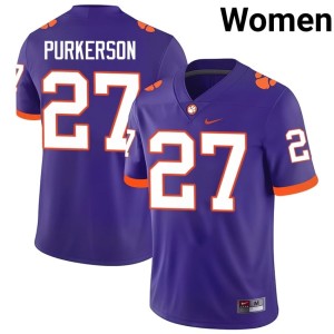 Purple Jack Purkerson Women's CFP Champs College Football Replica #27 Jerseys 916890-881