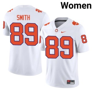 White Replica Jack Smith Clemson #89 Women College Football Jerseys 229886-193
