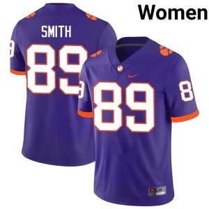 Purple Tiger Town Player Jack Smith College Football #89 Women Jersey 481148-396