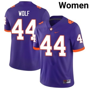 Purple Replica Jack Wolf Women's CU College Football #44 Jerseys 886011-757