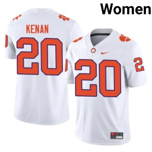 White Game College Football Tiger Town Womens #20 Jakarrion Kenan Jersey 937708-624