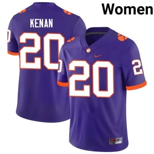Purple Jakarrion Kenan #20 High School College Football Women's Tiger Town Jerseys 489622-347
