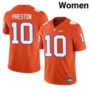 Orange College Football CU Juju Preston #10 Limited Women's Jersey 949967-351