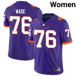 Purple CU College Football Player Women's #76 Mason Wade Jerseys 351587-962