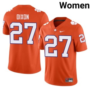 Orange #27 Tigers NCAA College Football Noah Dixon Womens Jersey 634091-693