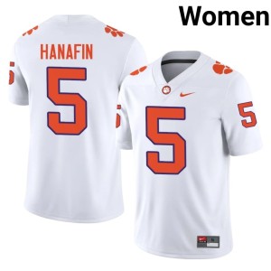 White CU 2026-27 Women's Ronan Hanafin College Football #5 Jersey 743760-846