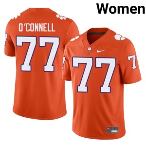 Orange Women's Ronan O'Connell College Football #77 Game CFP Champs Jerseys 669240-914