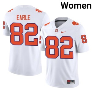 White CFP Champs Women #82 College Football Stitched Sam Earle Jersey 795559-429