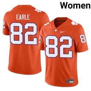 Orange 2026-27 Sam Earle Women College Football Clemson #82 Jerseys 841107-864