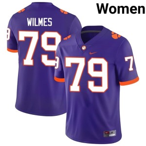 Purple #79 Player Braden Wilmes Womens CFP Champs College Football Jersey 190942-246