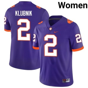 Purple Game Tiger Town Women's #2 Cade Klubnik College Football Jerseys 554766-922