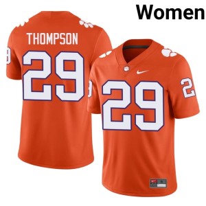 Orange #29 2026 Champ Thompson Women College Football Clemson University Jersey 290124-658